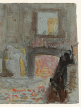 Turner, Bedroom, Fire Burning, right half