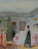 JMW Turner, Bedroom, Lady in Black, detail (2)