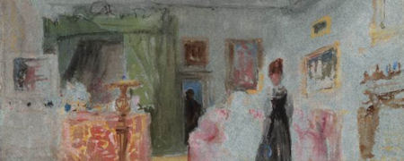 JMW Turner, Bedroom, Lady in Black, detail
