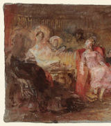 Turner, Conversation in White Library, cropped