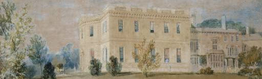 Turner, Farnley Hall from east, detail