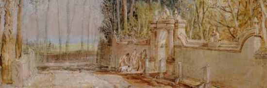 JMW Turner, Gateway, Flower Garden Farnley, detail