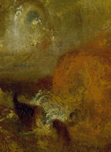 JMW Turner, East Cowes Castle, detail 1