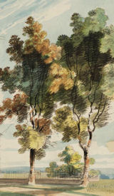 Turner, Radley Hall from the north-west, detail
